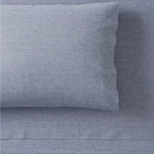 Pottery Barn Teen Chambray Sheets Set Full Size